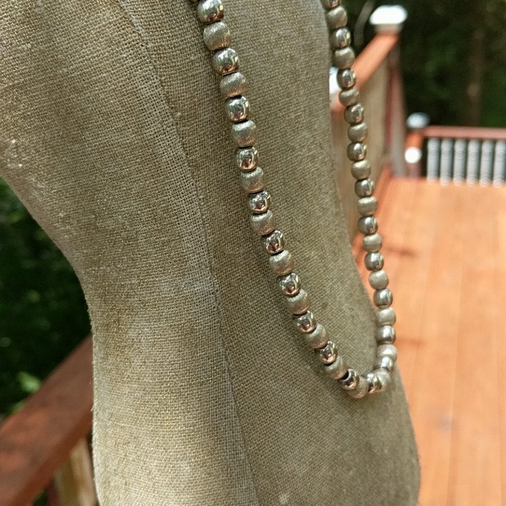 STERLING BEAD NECKLACE - Picture 6 of 16